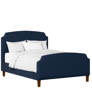 Poole upholstered bed in oxford blue fabric - Thumbnail