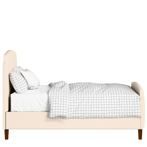 Poole upholstered bed in Silver fabric with Juno mattress - Thumbnail