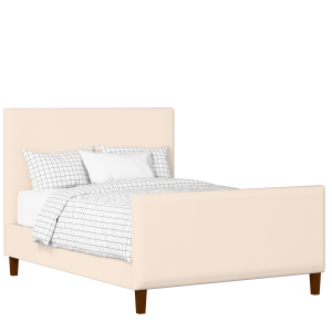 Porto upholstered bed in Silver fabric with Juno mattress - Thumbnail