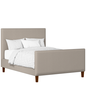Porto upholstered bed in storm grey fabric - Thumbnail