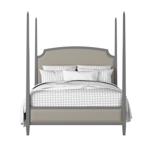 Austin Slim Upholstered wood upholstered upholstered bed in grey with Silver fabric - Thumbnail