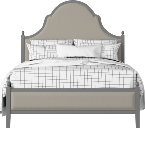 Tennyson Upholstered wood upholstered upholstered bed in grey with Silver fabric - Thumbnail