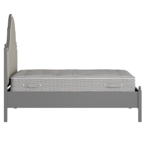 Tennyson Upholstered wood upholstered bed in grey with Silver fabric - Thumbnail