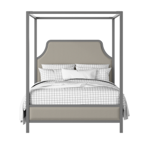 Tynan Upholstered wood upholstered upholstered bed in grey with Silver fabric - Thumbnail