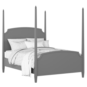 Austin painted wood bed in grey with Juno mattress - Thumbnail