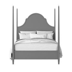 Beckett painted wood bed in grey with Juno mattress - Thumbnail