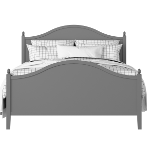 Brady painted wood bed in grey with Juno mattress - Thumbnail
