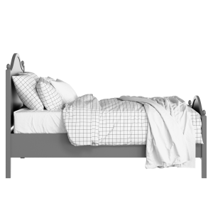 Brady painted wood bed in grey with Juno mattress - Thumbnail