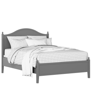 Brady Slim painted wood bed in grey with Juno mattress - Thumbnail