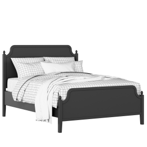 Bronte painted wood bed in black with Juno mattress - Thumbnail