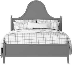 Bryce painted wood bed in grey with Juno mattress - Thumbnail