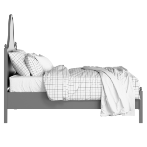 Bryce painted wood bed in grey with Juno mattress - Thumbnail