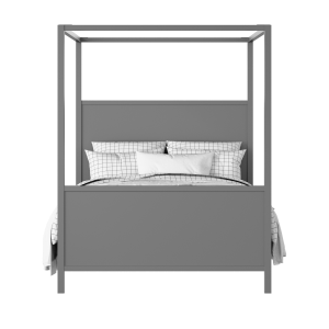 Byron painted wood bed in grey with Juno mattress - Thumbnail