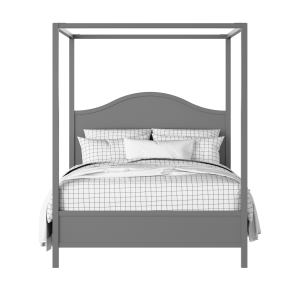 Coleridge Slim painted wood bed in grey with Juno mattress - Thumbnail