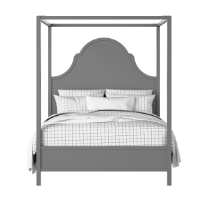 Joyce painted wood bed in grey with Juno mattress - Thumbnail