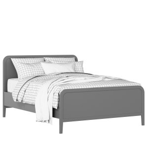 Keats painted wood bed in grey with Juno mattress - Thumbnail