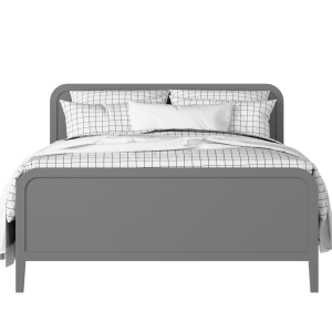Keats painted wood bed in grey with Juno mattress - Thumbnail