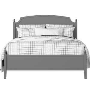 Kipling Slim painted wood bed in grey with Juno mattress - Thumbnail