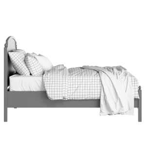 Kipling Slim painted wood bed in grey with Juno mattress - Thumbnail