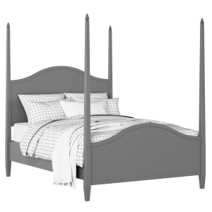 Larkin painted wood bed in grey with Juno mattress - Thumbnail