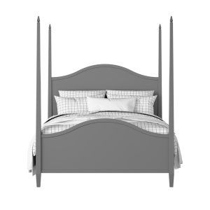 Larkin painted wood bed in grey with Juno mattress - Thumbnail