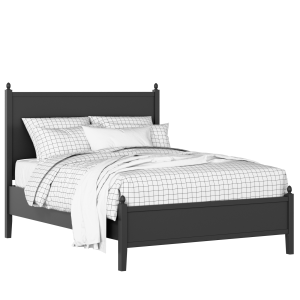 Marbella Slim painted wood bed in black with Juno mattress - Thumbnail