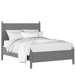 Marbella Slim painted wood bed in grey with Juno mattress - Thumbnail