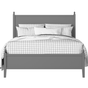 Marbella Slim painted wood bed in grey with Juno mattress - Thumbnail