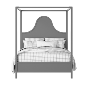 Rowe painted wood bed in grey with Juno mattress - Thumbnail