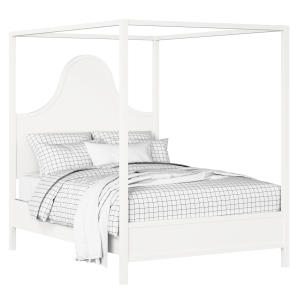 Rowe painted wood bed in white with Juno mattress - Thumbnail