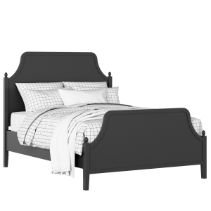 Ruskin painted wood bed in black with Juno mattress - Thumbnail