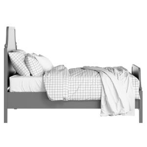 Ruskin painted wood bed in grey with Juno mattress - Thumbnail