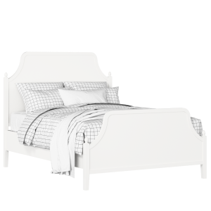 Ruskin painted wood bed in white with Juno mattress - Thumbnail