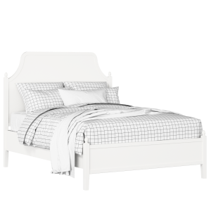 Ruskin Slim painted wood bed in white with Juno mattress - Thumbnail