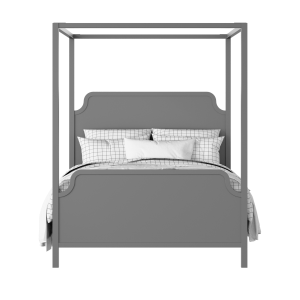 Tate painted wood bed in grey with Juno mattress - Thumbnail