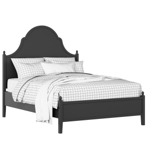 Tennyson painted wood bed in black with Juno mattress - Thumbnail