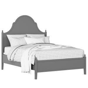 Tennyson painted wood bed in grey with Juno mattress - Thumbnail