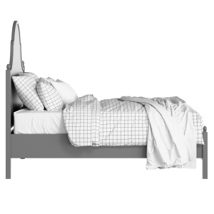 Tennyson painted wood bed in grey with Juno mattress - Thumbnail