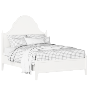 Tennyson cama de madera pintada en blanco con colchón - Thumbnail