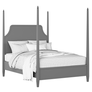 Turner painted wood bed in grey with Juno mattress - Thumbnail