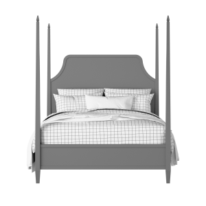 Turner painted wood bed in grey with Juno mattress - Thumbnail