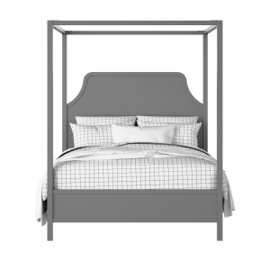 Tynan painted wood bed in grey with Juno mattress - Thumbnail