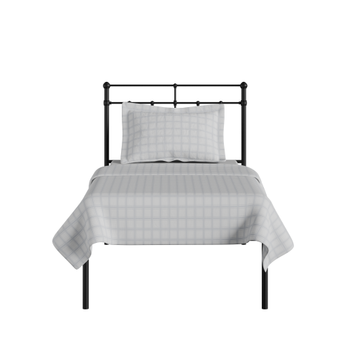 Richmond iron/metal single bed in black - Thumbnail