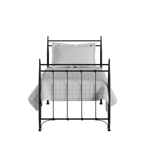 Tiffany iron/metal single bed in black - Thumbnail