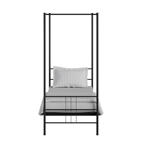 Toulon iron/metal single bed in black - Thumbnail