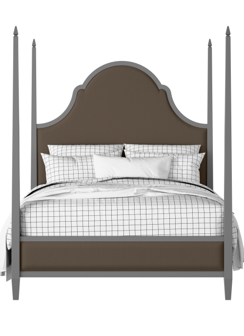 Beckett Upholstered painted wood bed with upholstery - Thumbnail