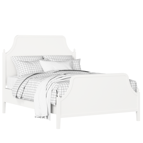 Ruskin painted wood bed in white with Juno mattress - Thumbnail