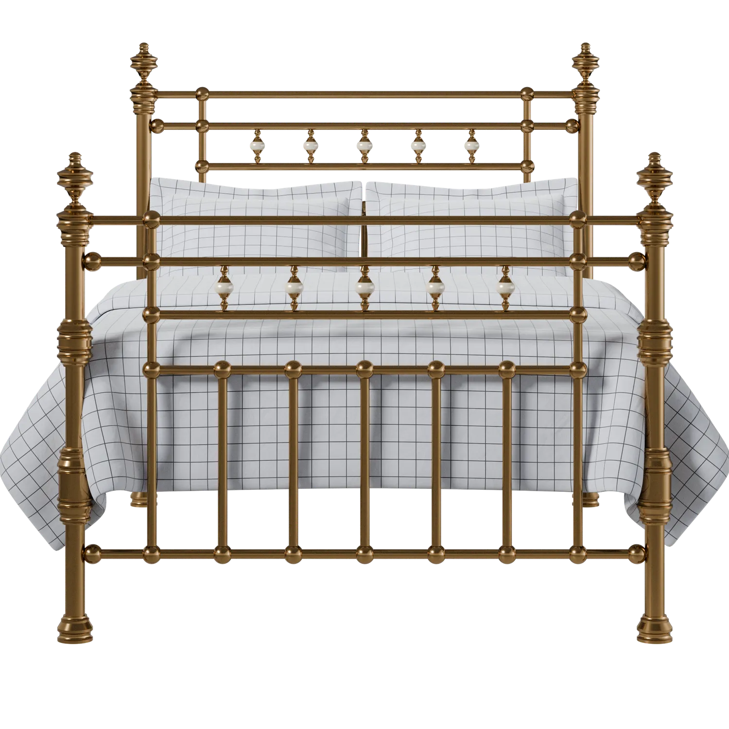 American victorian style brass full size bed 8