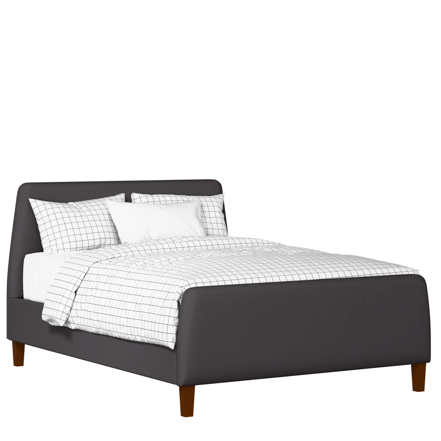 Hanwell upholstered bed in iron fabric