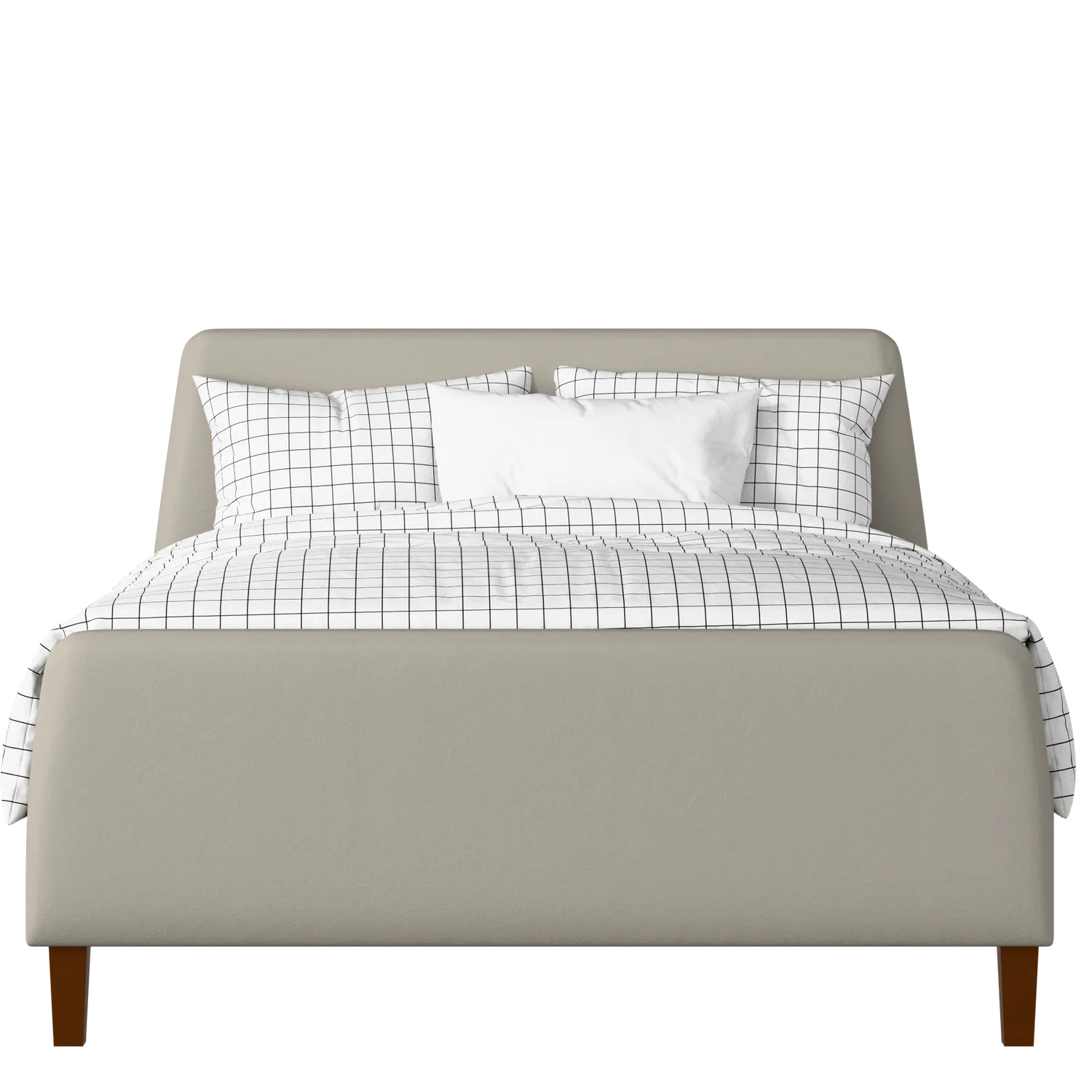 Hanwell upholstered bed in Silver fabric